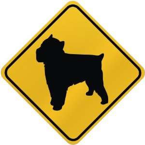    ONLY  BRUSSELS GRIFFON  CROSSING SIGN DOG