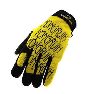 2012 Cycling Bike Bicycle FULL finger gloves Size M   XL Yellow  