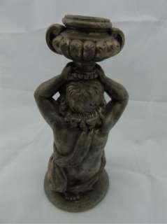 Rare antique 19th Century cast iron candle holder SEE  