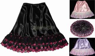 Ladys Pure Silk Half/Mini Slip/Skirt XS~2XL ◆AF665  