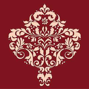 Large Damask Stencil for Wall, Cake and Curtains, Large Wall Damask 