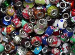 Freeship 100pcs Jewelry Glass Fashion Murano Beads Fit European 
