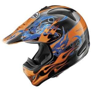  Arai VX Pro 3 Wing Flame Full Face Helmet Small  Orange 