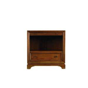   One Drawer Wood Night Stand in Candlelight Cherry Furniture & Decor
