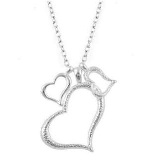 Brand Fashion Alloy Lovely Three Heart Design Necklace x22 great gift 