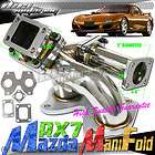 MAZDA RX7 RX 7 FC3S 13B TURBO/CHARGER STAINLESS MANIFOLD T04E/T70/GT 