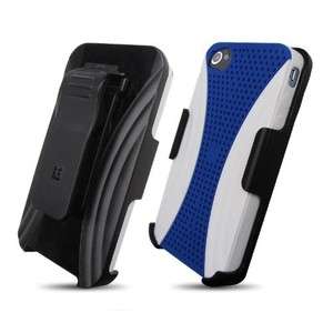 APPLE IPHONE 4 4S HYBRID CASE AND HOLSTER COMBO WITH SWIVEL KICKSTAND 