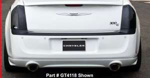   Chrysler 300 300C GTS Acrylic Smoke Taillight Covers Protection Pair