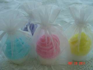 12 CUPCAKE Mini Soap Shower Favors / FREE Organza Bags  