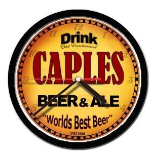  CAPLES beer and ale cerveza wall clock 