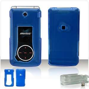 FOR LG LX570 MUZIQ SNAP ON FACEPLATE COVER CASE   Transparent Blue