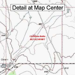  USGS Topographic Quadrangle Map   Chevelon Butte, Arizona 