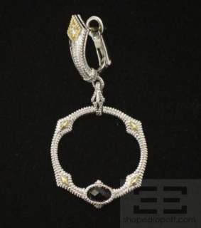 Judith Ripka Sterling Silver, 18K Gold, Onyx & Diamond Earrings  