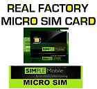 25 micro simple mobile sim cards for t mobile phones