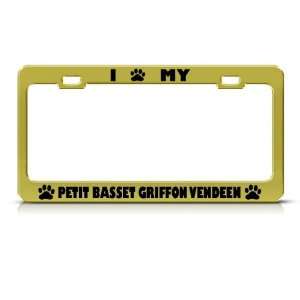  Petit Basset Griffon Vendeen Dog Metal license plate frame 
