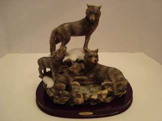Rubgs Collection Large Resin Wolf Pack Family Figurine  