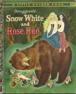 Tenggrens Snow White and Rose Red Little Golden Book A copy (1st 