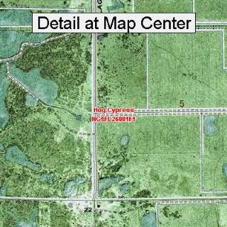 USGS Topographic Quadrangle Map   Hog Cypress, Florida (Folded 