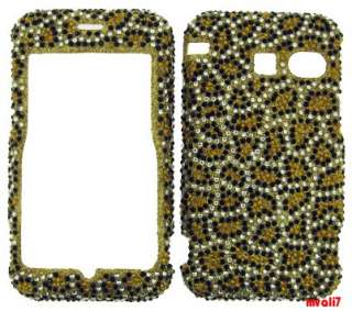 CELL PHONE COVER CASE FOR SANYO JUNO SCP2700 BLING CHEETAH  