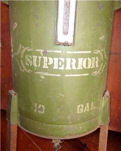 Original Antique Green Painted Tin Superior Cream Separator  