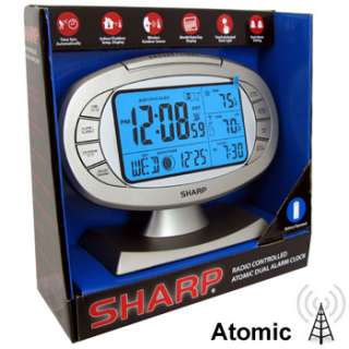 SHARP Digital Atomic Dual Alarm Clock Moldel No. SPC315 049353571393 