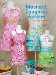 MOTHER DAUGHTER APRONS Vintage Sewing NEW PATTERN BOOK  
