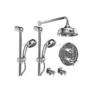 Riobel KIT#5RX+CG Â½ Thermostatic system with 2 hand shower rails 