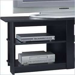   in black finish 350990 the ameriwood tv stand can hold up to 49 inch