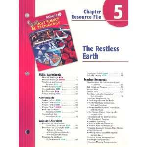  Holt Science & Technology Chapter 5 Resource File The Restless Earth