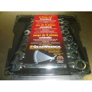  Gear Wrench 8 pc SAE Ratcheting Combination Wrench Set 