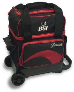 BSI Red/Black 1 Ball Roller Bowling Bag  