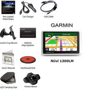 Garmin nuvi 1300LM Bundle 4.3 Automotive GPS 753759970536  