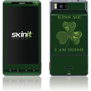  Kiss Me I Am Irish skin for Motorola Droid X Electronics
