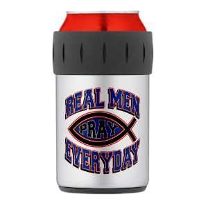  Thermos Can Cooler Koozie Real Men Pray Every Day 