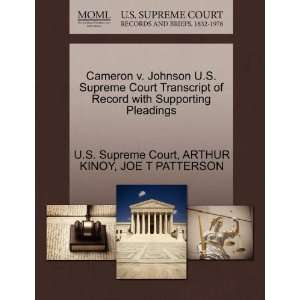  Cameron v. Johnson U.S. Supreme Court Transcript of Record 