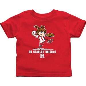   Knights Infant Girls Softball T Shirt   Scarlet