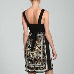 Connected Apparel Womens Animal Print Dress  