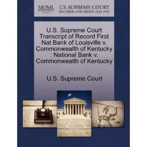   Commonwealth of Kentucky (9781244954809) U.S. Supreme Court Books