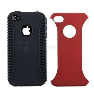   Hybrid Gel TPU Rubber Soft Skin Cover Case for iPhone 4 G 4 4th  