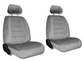 Grey Car Auto Truck Seat Covers w/ Head rest Covers  