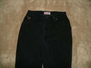 FADED GLORY 14 Short black WASHED High rise Classic taper leg jeans 