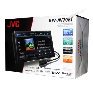 NEW JVC KW AV70BT Car DVD Player Receiver Double Din Touchscreen 7 