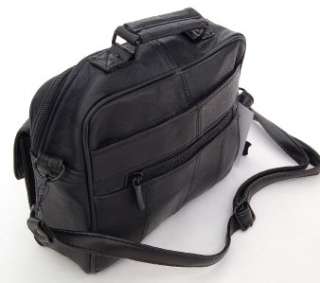 Leather Purse Camera Bag Clutch Shoulder Travel Bag Black