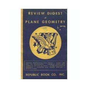  REVIEW DIGEST OF PLANE GEOMETRY Books