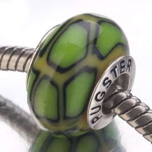  Black Lines Green Yellow Pattern 925 Sterling Silver Gift 