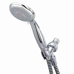 Chrome Four function Personal Handheld Shower Head  