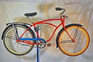   Arnold Schwinn Pullman bicycle fat tire balloon bike Springer fork