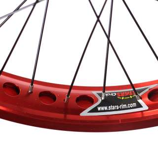 Bmx Bike Wheels/wheelset (Wide Rim) Red  