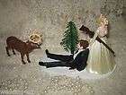 DEER HUNTING Wedding Cake Topper Kit sign tree lantern  
