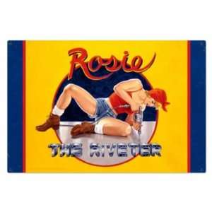  LARGE Rosie the Riveter Pin Up Vintage Metal Sign